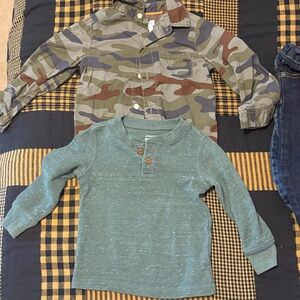 Carter's Camouflage Button Down Shirt